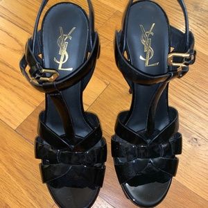 YSL tribute patent leather 38